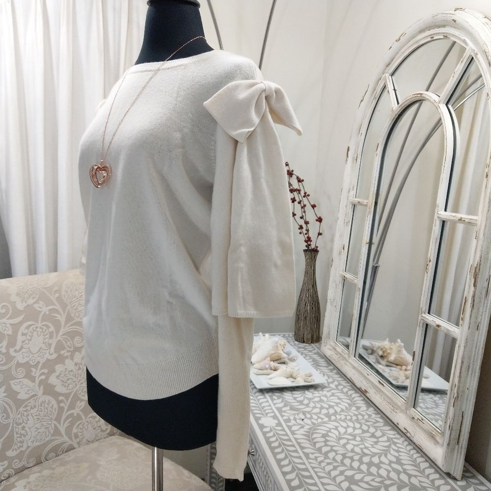 🍒NWT🍒 TED BAKER 100% CASHMERE IVORY SWEATER